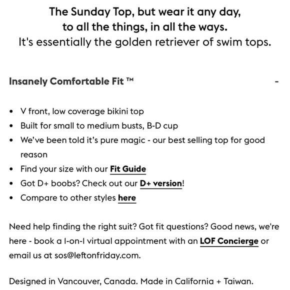 Left On Friday Sunday Bikini Top - Picture 2 of 10